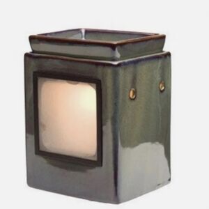 Scentsy Gallery Cube Moss Electric Full Size Ceramic Wax Warmer Retired